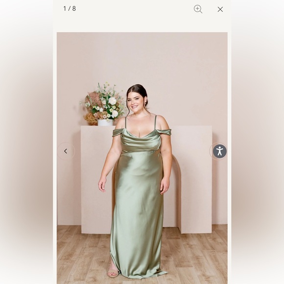 Revelry Sienna Satin Dress - Picture 1 of 6